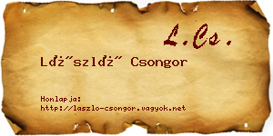 László Csongor névjegykártya